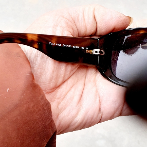 VTG Polo Ralph Lauren Sunglasses Frames Leopard Tortoise frames Shades Italy - Picture 7 of 13